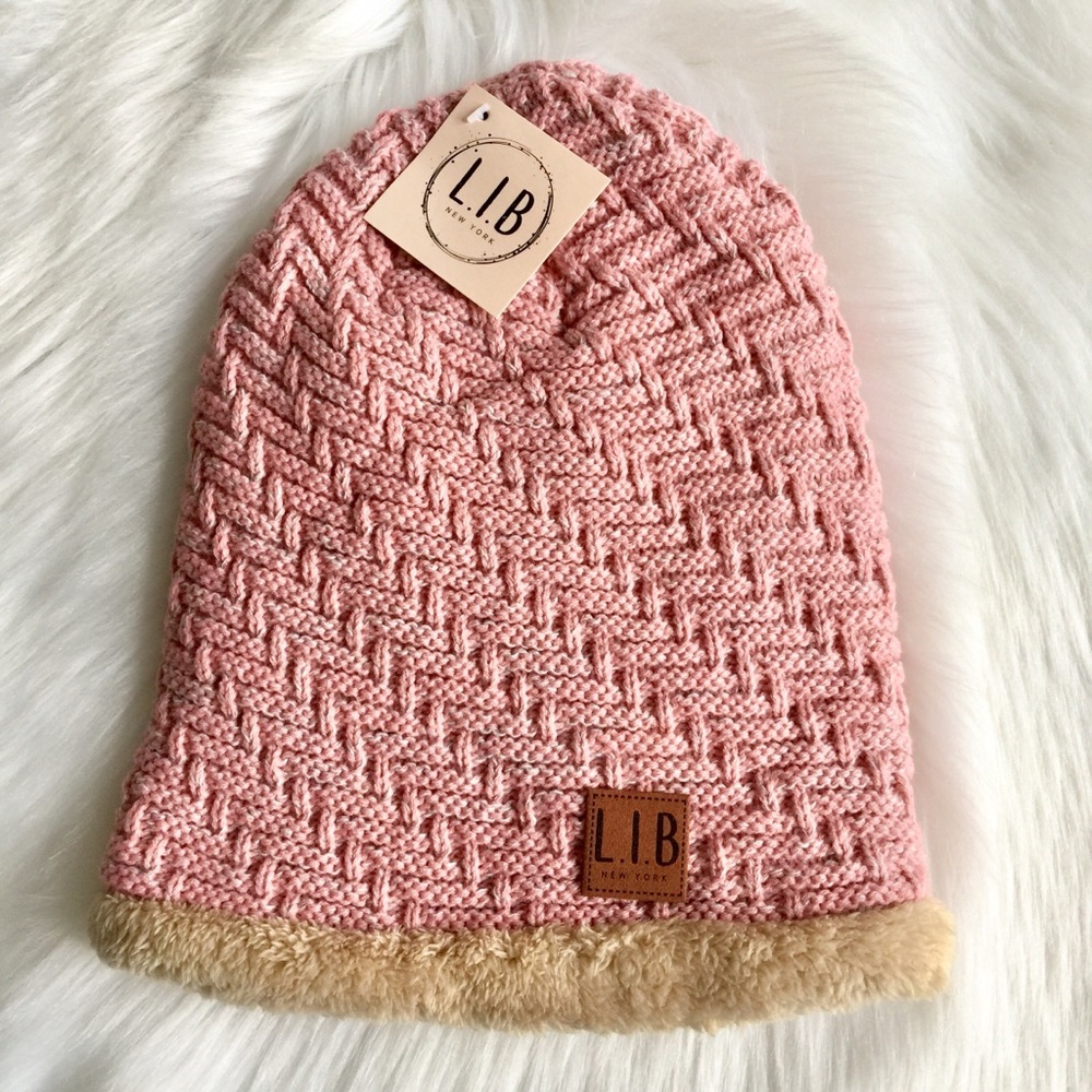 LAST ONE! Insulated Fleece Beanie Knit Hat - Picture 4 of 5